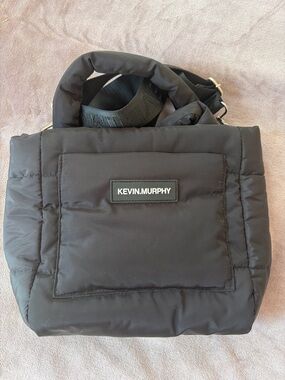 KEVIN.MURPHY Black Quilted Crossbody Tote